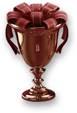 Trophy representing progress through practice